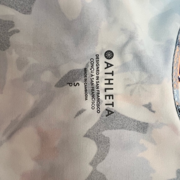 Athleta Floral Print Tankini Swimsuit Small top (up to full C), Medium bottoms - Picture 9 of 11